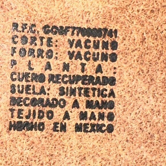 Monarquia handmade huaraches NWOT sz 4/6.5 - Picture 6 of 9